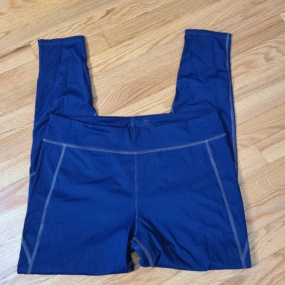 Aether XL Navy High Rise Elite Compression Leggings - Picture 1 of 4